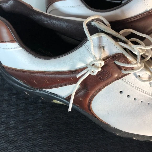 FootJoy Contour Series Mens Sz 11.5 Saddle  Soft Spikes Golf Shoes - Picture 3 of 16